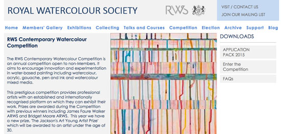 Making A Mark Rws Contemporary Watercolour Competition 15 Deadline For Entries Extended To January