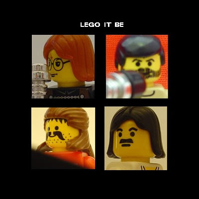 Albuns musicais clássicos recriados Lego