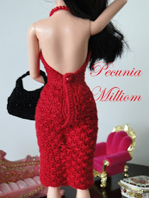 Vestido de Barbie em crochê por Pecunia MillioM