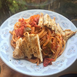 Izgara Tavuklu Spaghetti