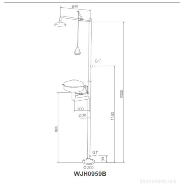 bồn rửa mắt khẩn cấp chất lượng