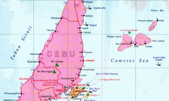 Map of Camotes Islands