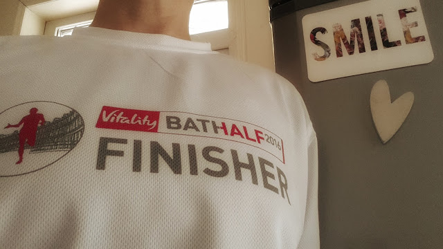 Project 366 2016 day 75 - Bath half finisher's t-shirt // 76sunflowers