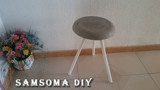 صنع كرسي بالاسمنت . كيف تصنع كرسي بمقعد من الإسمنت . اعمال يدوية بالاسمنت   ...   v  . Diy cement planter stand .  . DIY Cement Decor  .  صنع طاولة صغيرة  بالاسمنت  . اعمال يوية بالاسمنت . . 