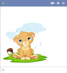 Cartoon lion for Facebook