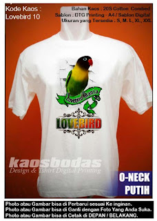 Kaos Lovebird Dakocan - Kode 10