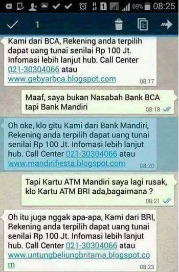 Aksi Kreatif Saat Membalas SMS Berhadiah (penipuan)