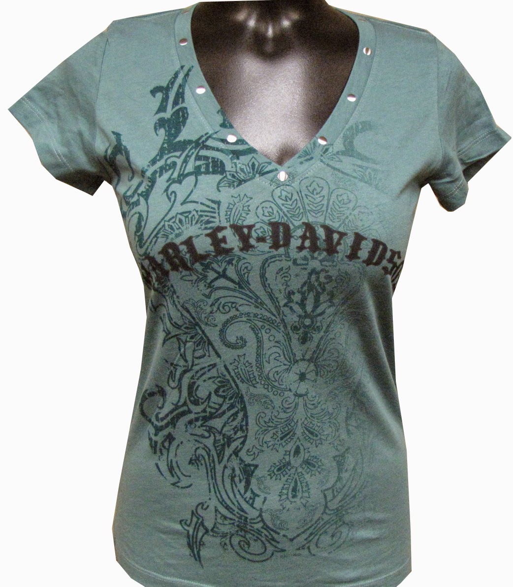 http://www.adventureharley.com/harley-davidson-womens-shirt-v-neck-bliss-muted-green