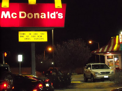 Mcdonalds Funny Sign on The Mcdonald S Sign At A Location Here In Albuquerque