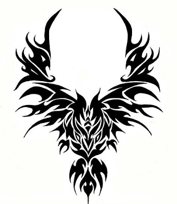 phoenix bird tattoo design