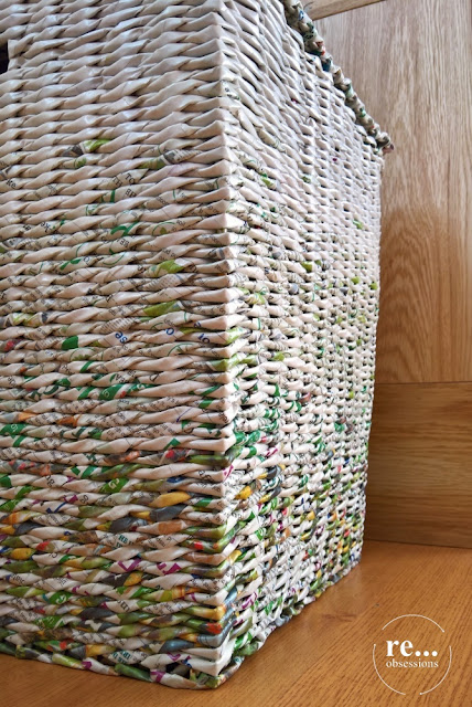 paper weaving, wicker paper, recycle, basket, handmade, papierowa wiklina, koszyk, rękodzieło