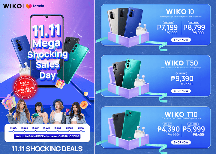 Get insanely good deals on WIKO phones, mobile accessories starting November 11