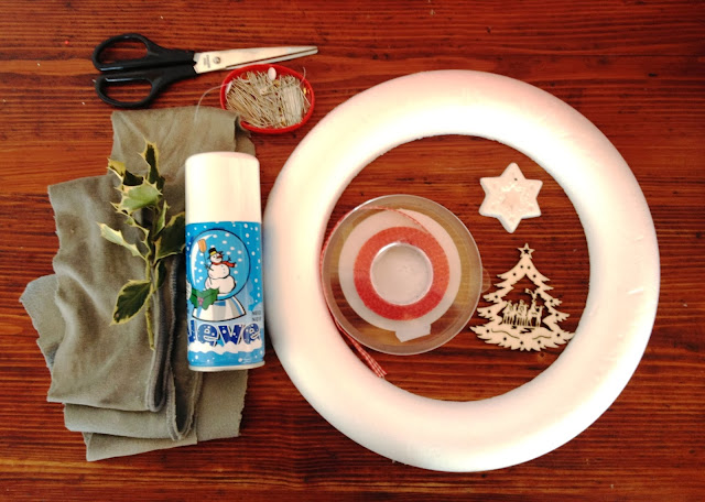 tutorial DIY ghirlanda natale