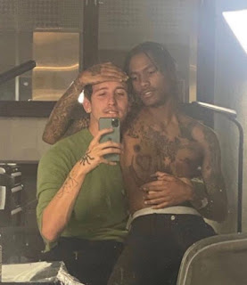 Steve Lacy clicking a selfie with his rumored boyfriend