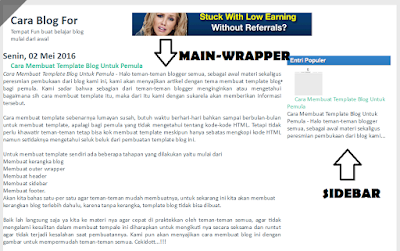 Cara Membuat Sidebar-wrapper dan main-wrapper di Blog