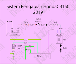 Jalur Soket ECM Honda CB150 2019