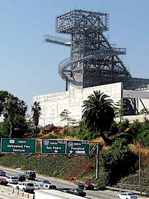 The New High School Overlooks the Freeway in Downtown Los Angeles (c) David Ocker