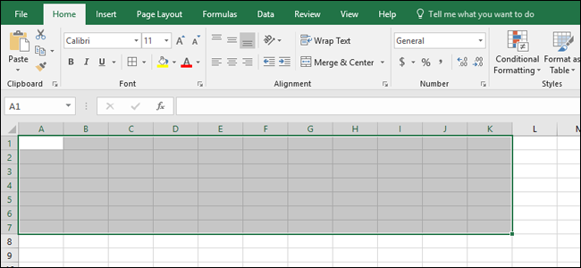 selezionare una cella in excel