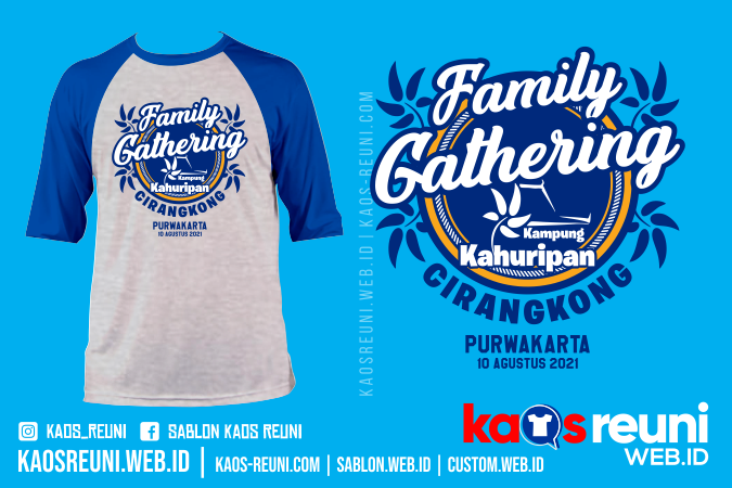 Desain Sablon Kaos Famget Family Gathering Kampung Kahuripan Cirangkong