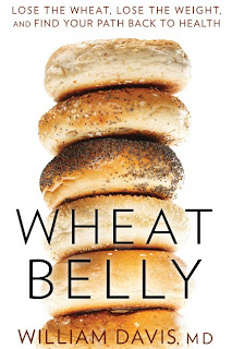 Image of the cover of Wheat Belly by William Davis (a pile of bagels)