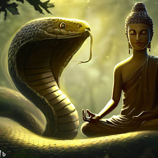 buddha and snake