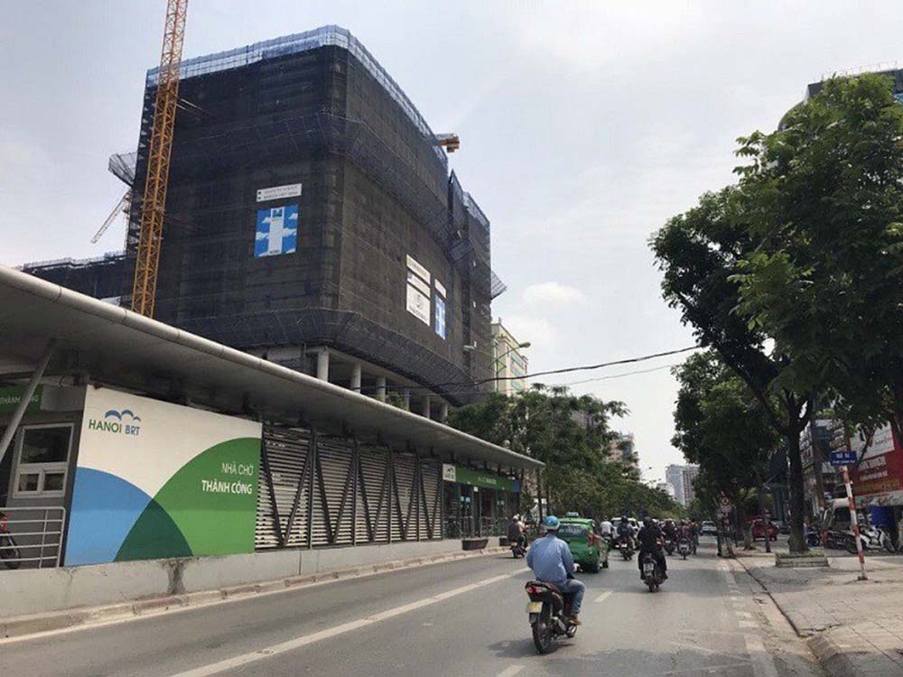 Tiến độ thi công chung cư BRG Grand Plaza 16 Láng Hạ tháng 11/2018