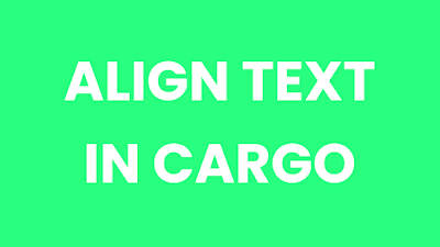 Align text center in cargo collective
