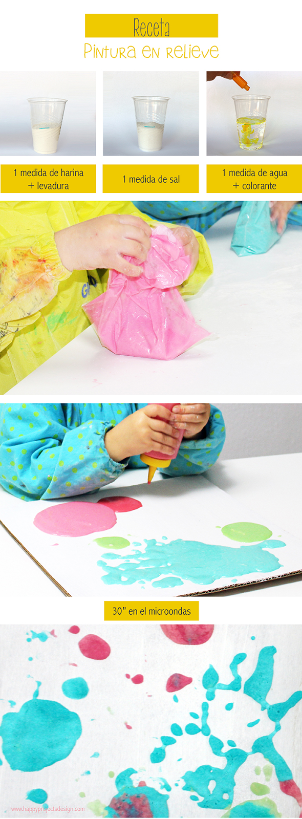 Receta Pintura en relieve: paso a paso