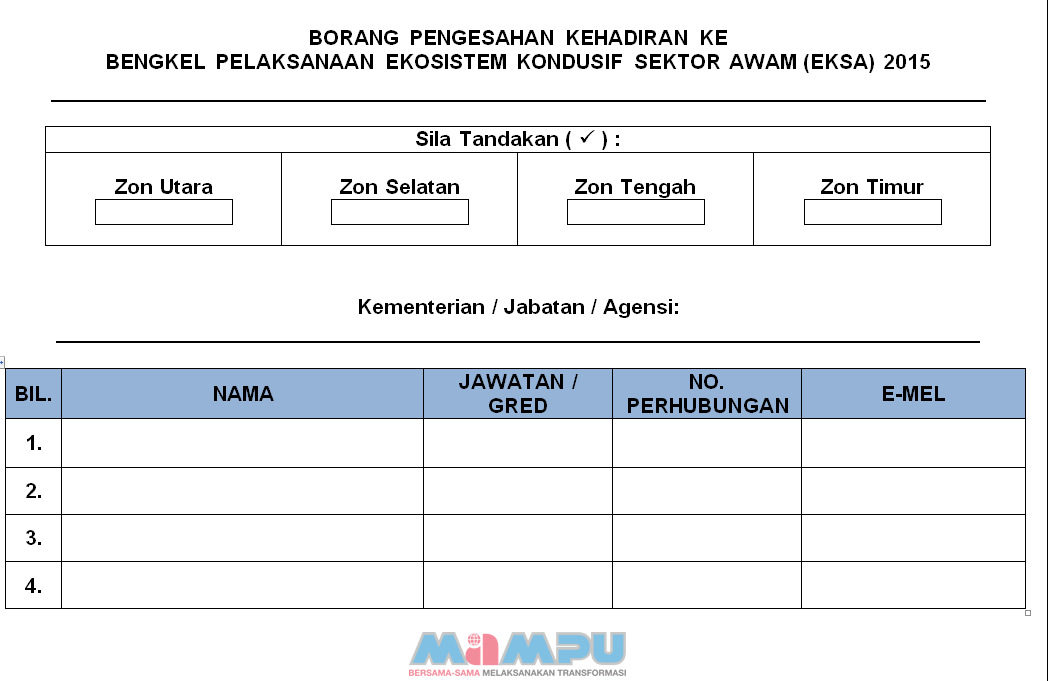 Contoh Borang Soal Selidik Program Motivasi 