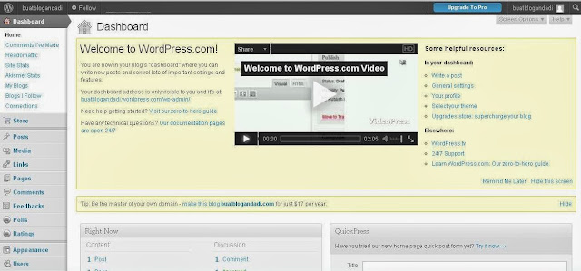 Cara Mudah Membuat Blog di Wordpress Gratis