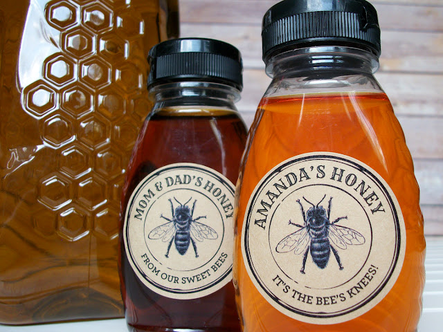 Custom Kraft Seal Honey Bottle Labels