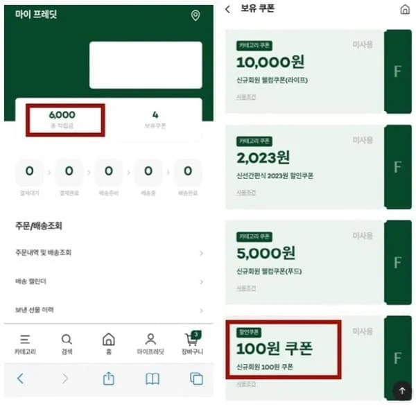 프레딧-적립금과쿠폰-사용하여-제품구입하기