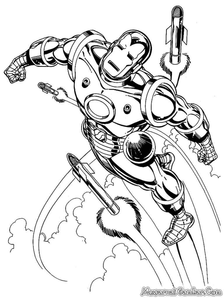 Mewarnai Iron Man Mewarnai Gambar Mewarnai Iron Man Mewarnai Gambar