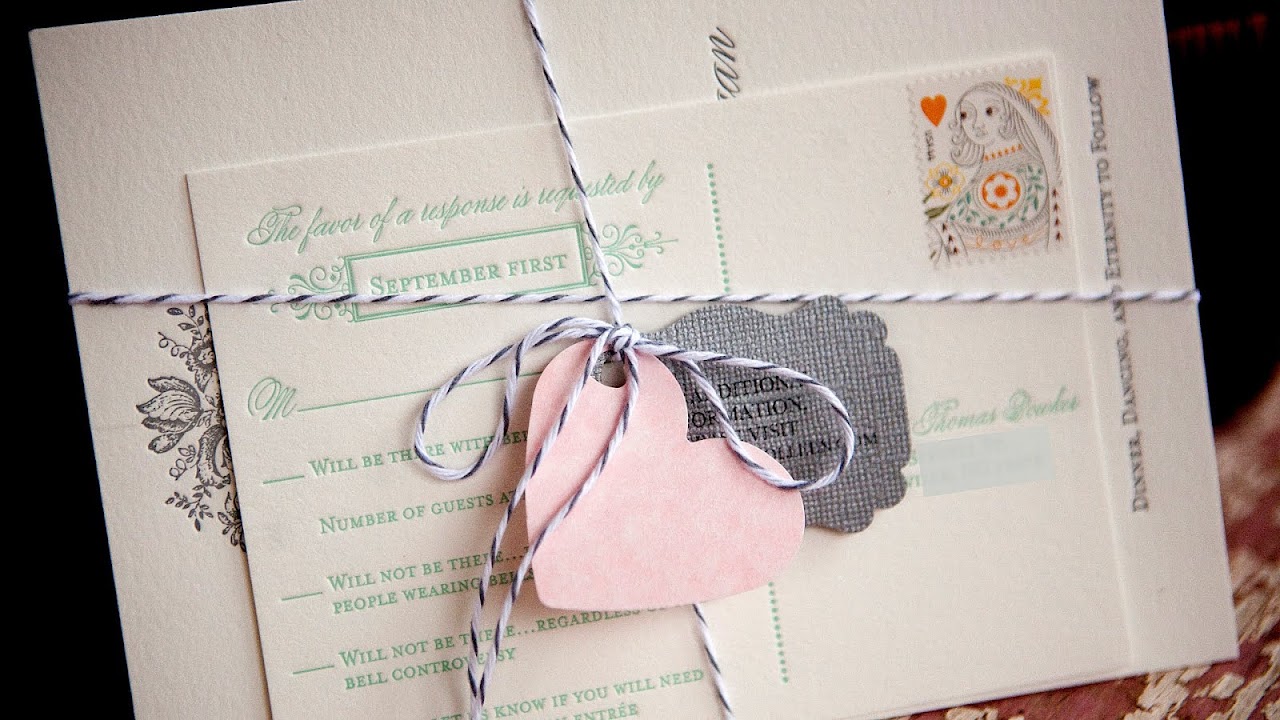 Simple Diy Wedding Invitations