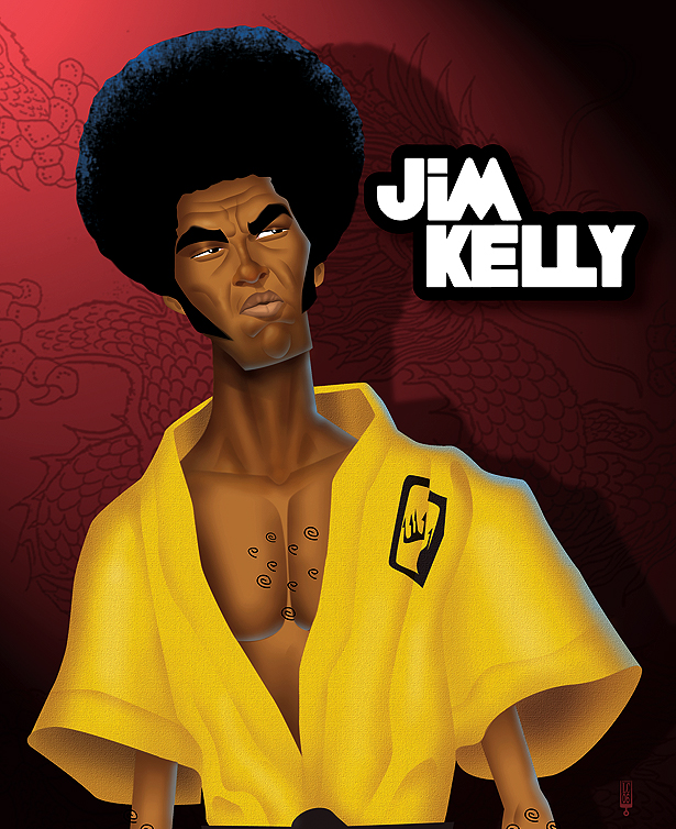 Jim Kelly Martial Artist Character Portrait from Enter The Dragon