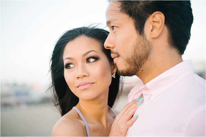 Gorgeous Stylish Santa Monica Engagement Session | Jenna Bechtholt Photography