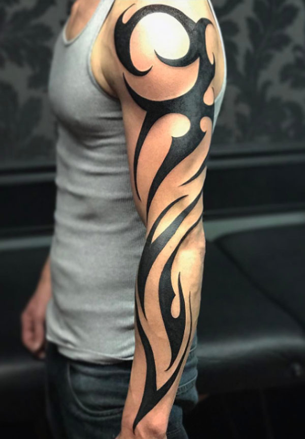 This is an amazing and a trendy tribal tattoo black ink work tattoo designs