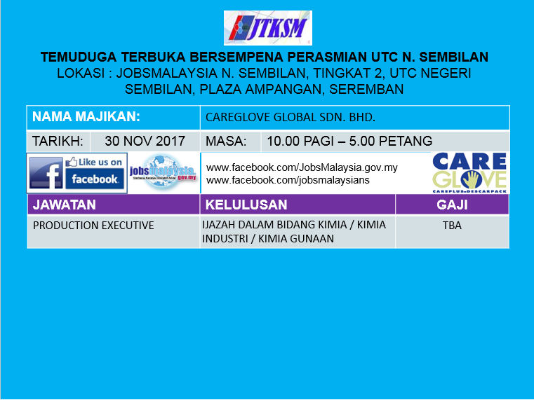 Temuduga Terbuka Sempena Perasmian UTC Negeri Sembilan 30 