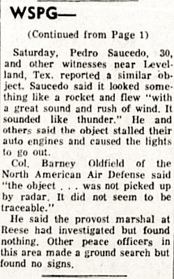 Oval-Shaped UFO Hovering Over A-Bomb Bunker at Trinity Site (-cont) - Alamogordo Daily News 11-5-14