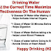 Drinking Water and Its Effectiveness 