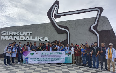 Tingkatkan Potensi Pariwisata Daerah, PWI Sidoarjo Studi Banding ke NTB