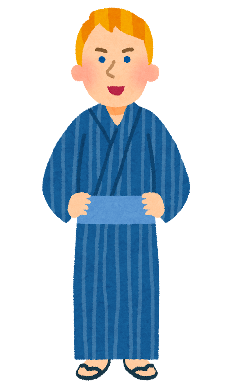 浴衣を着た外国人のイラスト 男性 かわいいフリー素材集 いらすとや