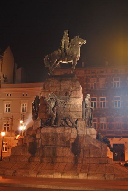 Wladyslaw II Jagiello Monument in Krakov, Poland