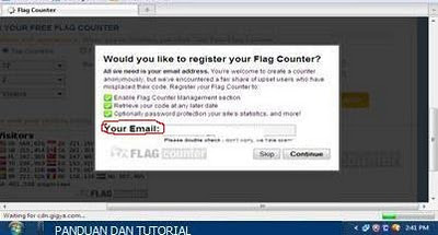 Cara Pasang Widget Flag Counter