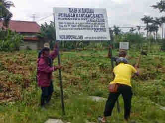 PT PKS Tertibkan Tanah di Kawasan Pondok Petir