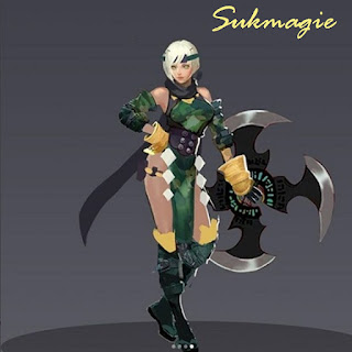 Hero baru mobile legends Green Camouflage Kunoichi