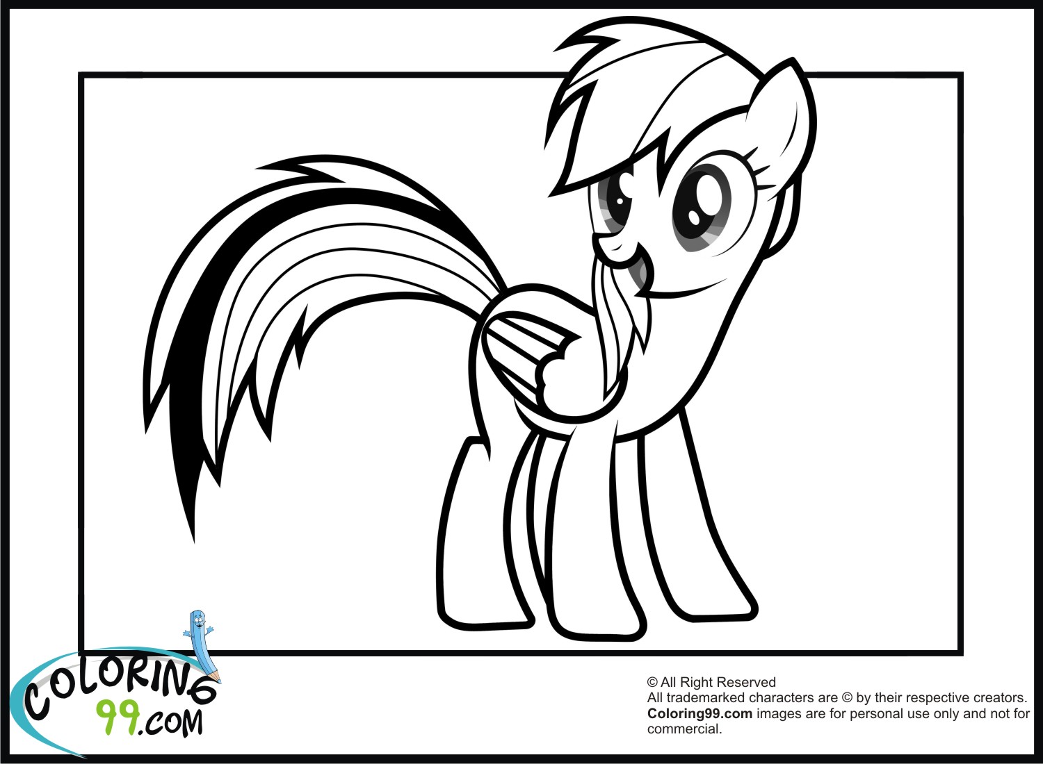 Rainbow Dash Coloring Pages