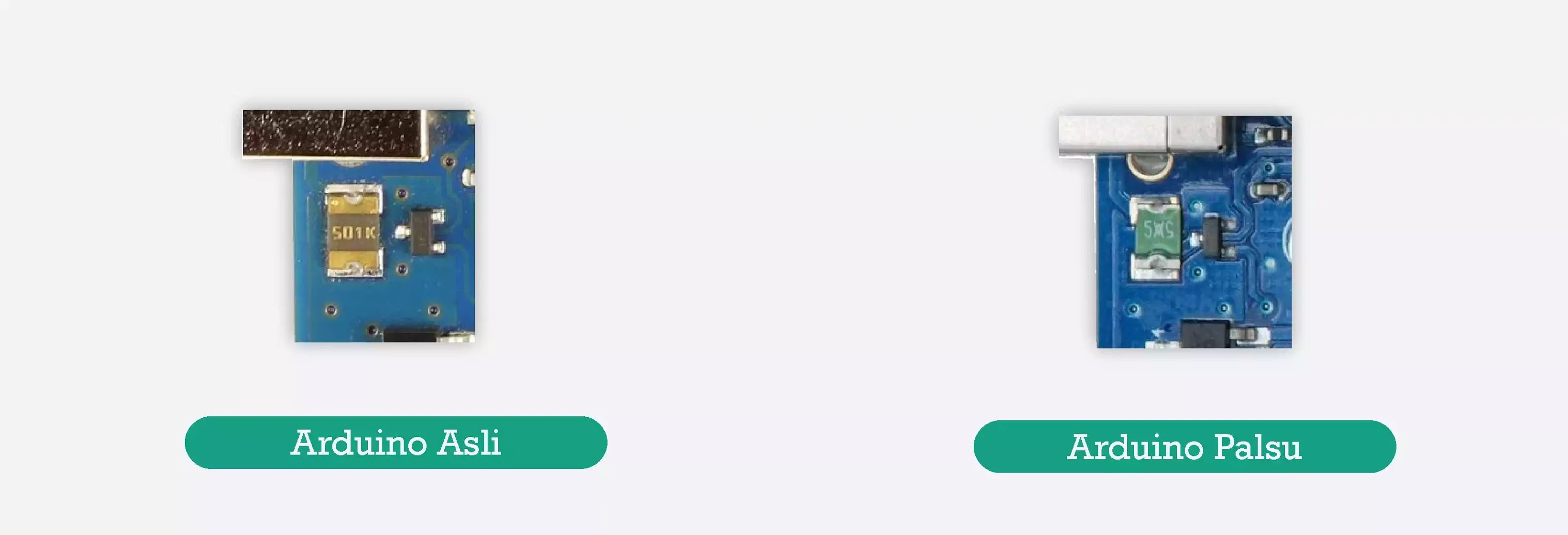 Membedakan Arduino Asli dengan Arduino Palsu Berdasarkan Komponen