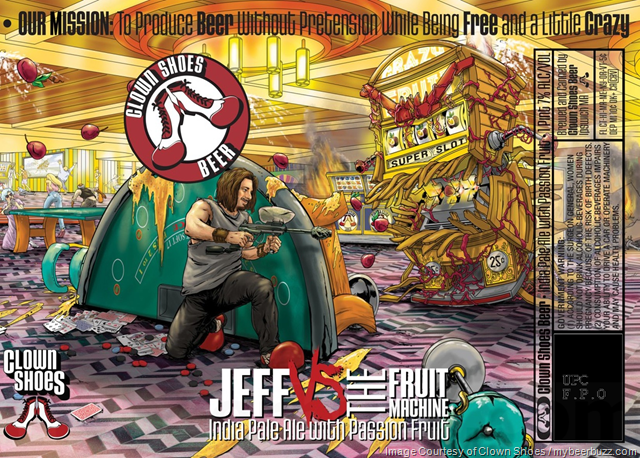 Clown Shoes Adding Jeff vs The Fruit Machine 16oz Cans