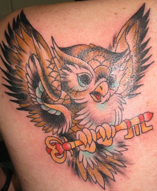 Cartoon Owl Tattoos